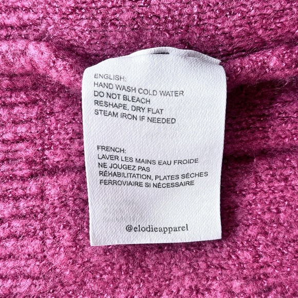 Elodie Purple Pullover Textured Sweater Size XL - Picture 9 of 9